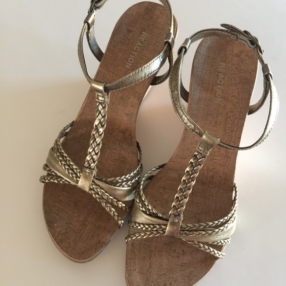 Kenneth Cole Reaction Shoes - Kenneth Cole Reaction Wedge Slingback Heels 8.5